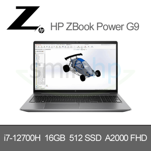 HP ZBook Power 15.6 G9 / Win 10, i7-12700H, 512GB SSD, 16GB, RTX A2000, 3y FHD