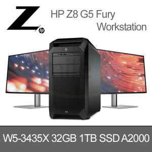 HP Z8 G5 Fury W5-3435X 4.5 16C / 32GB / 1TB SSD / A2000