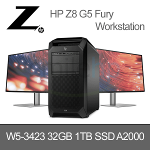 HP Z8 G5 Fury W5-3423 4.0 12C / 32GB / 1TB SSD / A2000